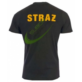 Koszulka bawełniana letnia PSP z kieszonką STRAŻ